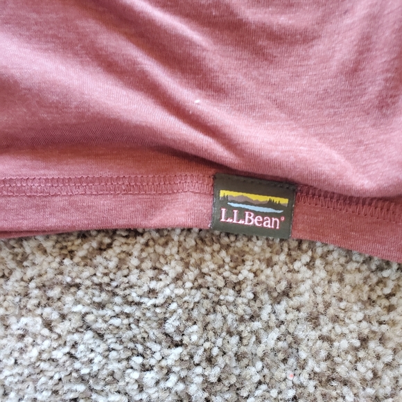 L.L. Bean Pocket T-shirt Slightly Fitted Men's XL Brown Hiking Outdoor - Picture 2 of 8